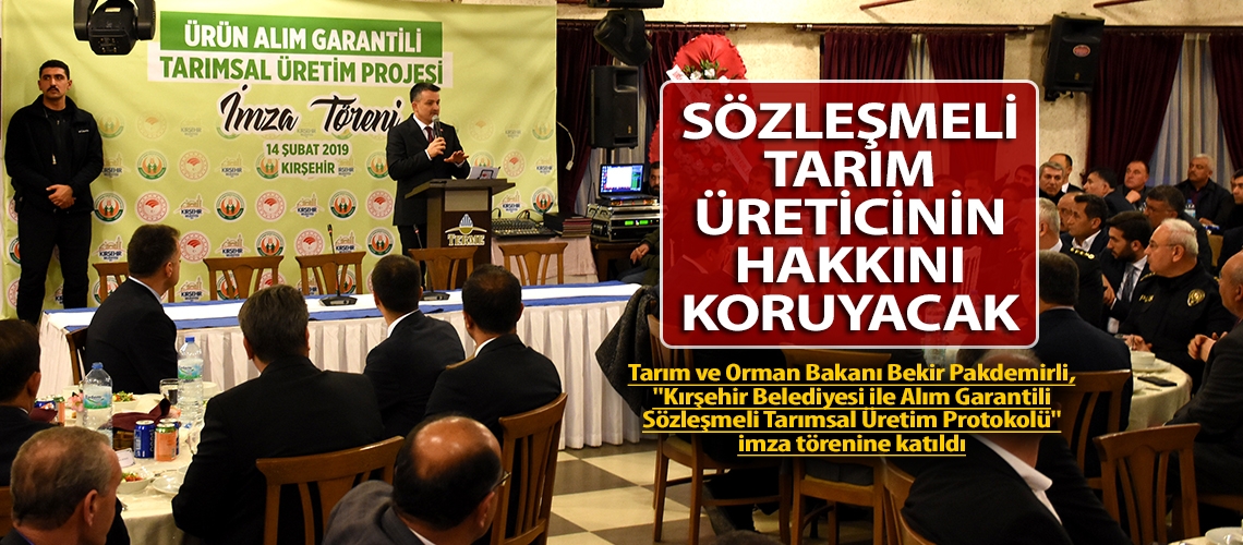 Sözleşmeli tarım üreticinin hakkını koruyacak