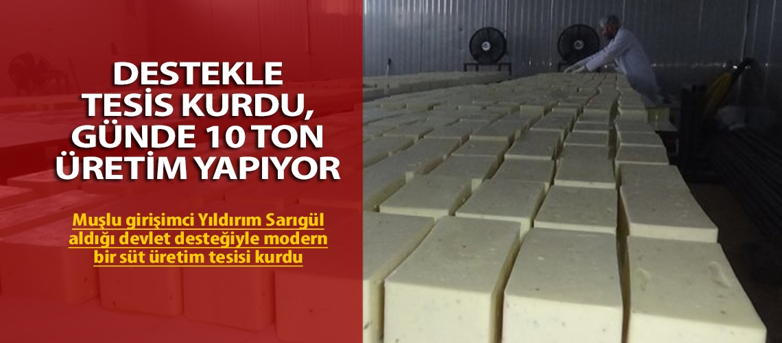 Destekle tesis kurdu, günde 10 ton üretim yapıyor