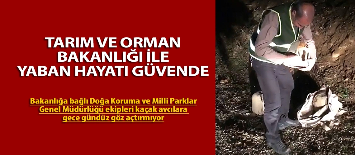 Tarım ve Orman Bakanlığı ile yaban hayatı güvende