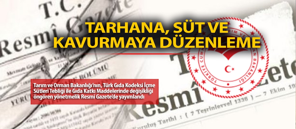 Tarhana, süt ve kavurmaya düzenleme