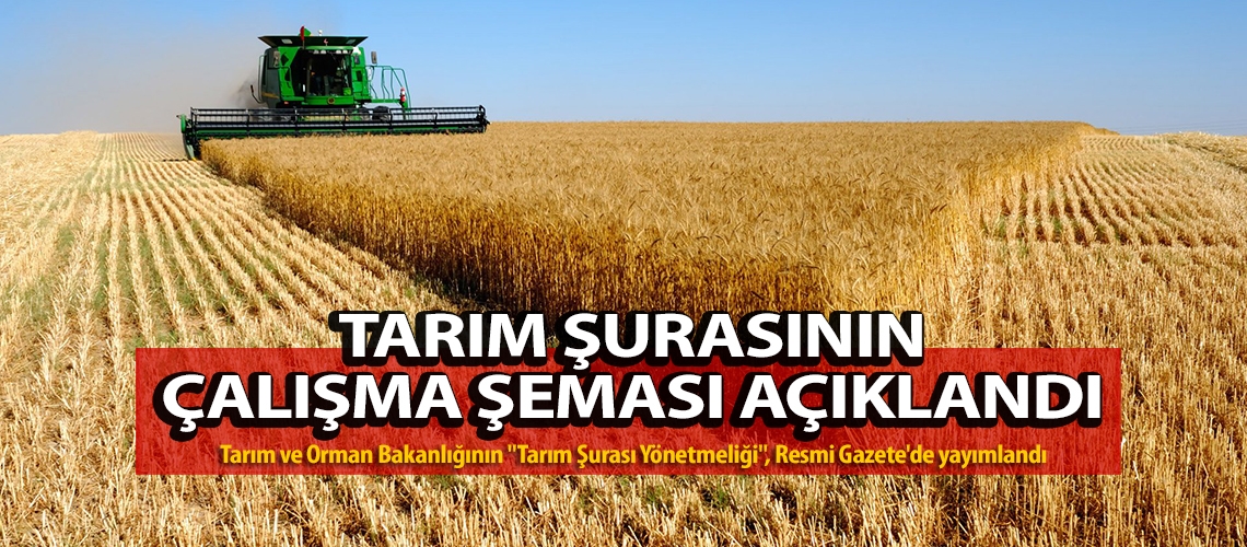 Tarım Şurasının çalışma şeması açıklandı