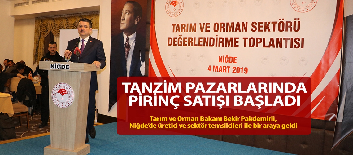 Tanzim pazarlarında pirinç satışı başladı