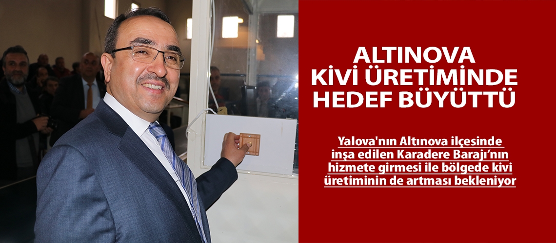 Altınova kivi üretiminde hedef büyüttü