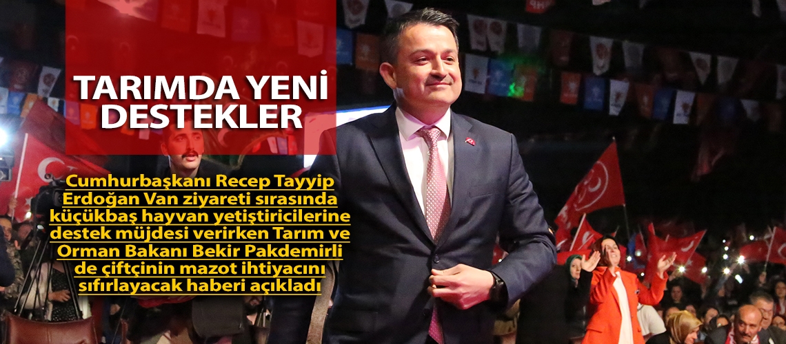 Tarımda yeni destekler