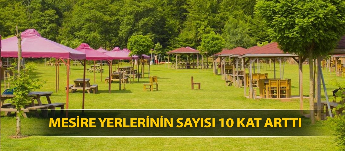 Mesire yerlerinin sayısı 10 kat arttı