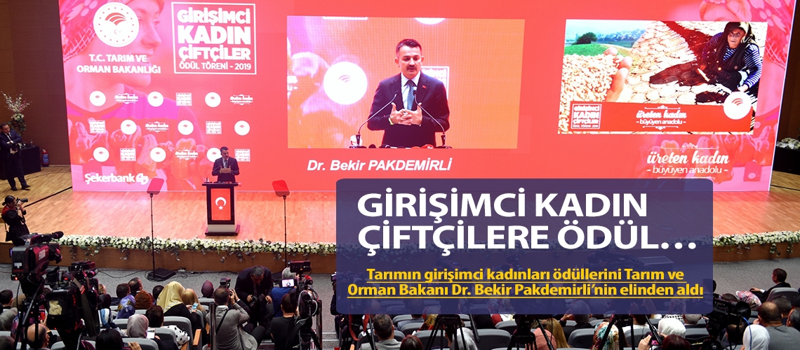 Girişimci kadın çiftçilere ödül…