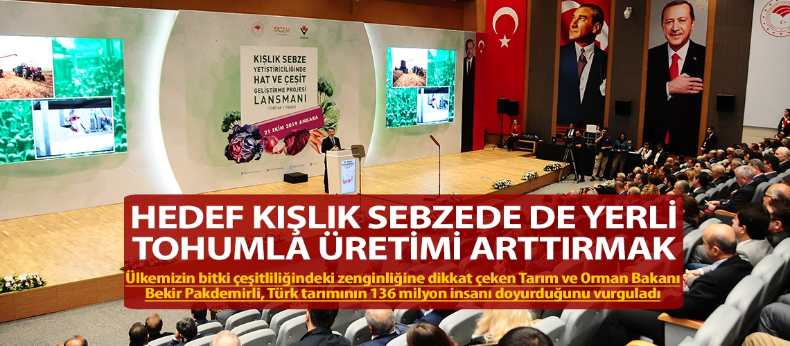 Hedef kışlık sebzede de yerli tohumla üretimi arttırmak