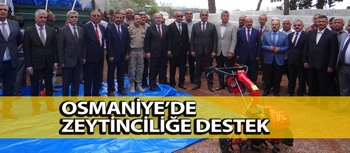 Osmaniye’de zeytinciliğe destek