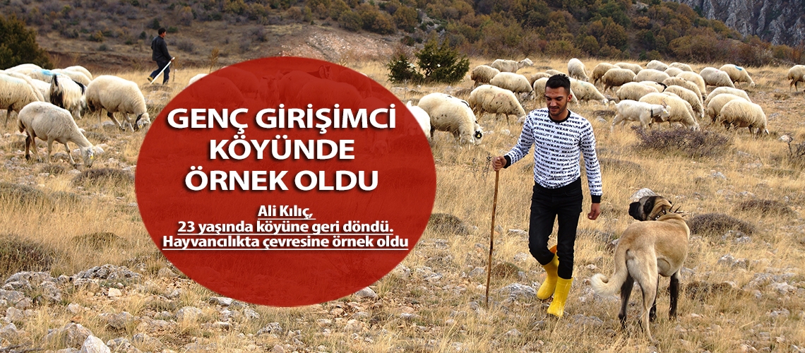 Genç girişimci köyünde örnek oldu