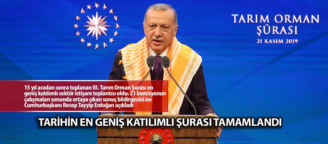 Tarihin en geniş katılımlı şurası tamamlandı