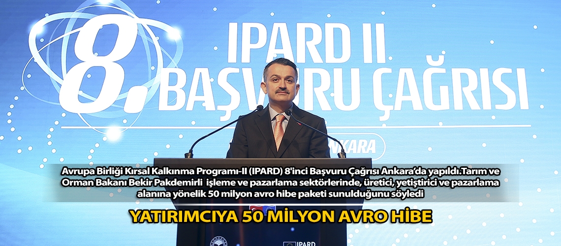 Yatırımcıya 50 Milyon Avro Hibe