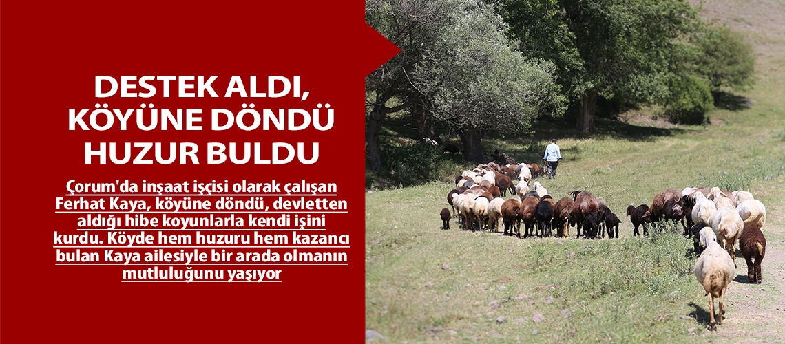 Destek aldı, köyüne döndü huzur buldu