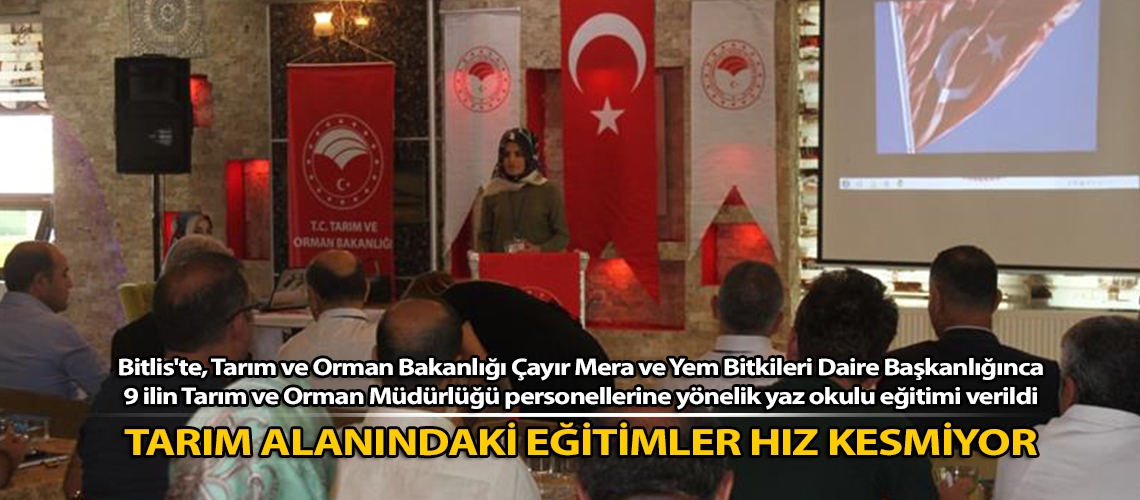 Tarım alanındaki eğitimler hız kesmiyor