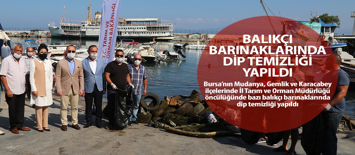 Balıkçı barınaklarında dip temizliği yapıldı