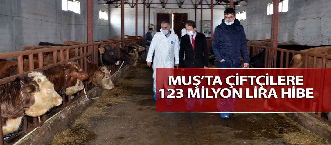 Muş’ta çiftçilere 123 milyon lira hibe