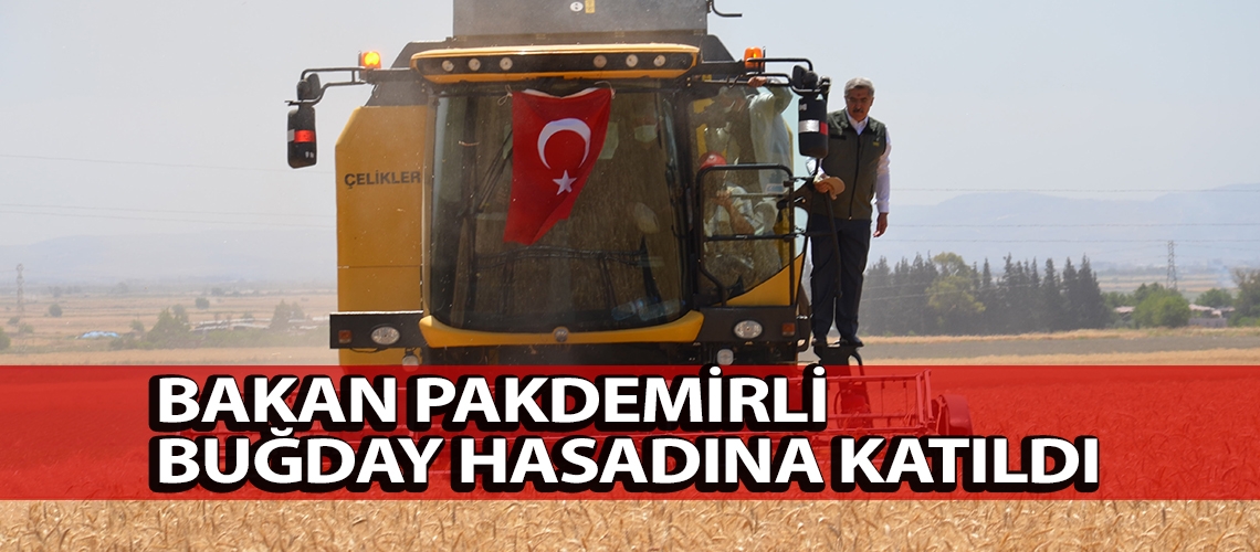 Bakan Pakdemirli buğday hasadına katıldı