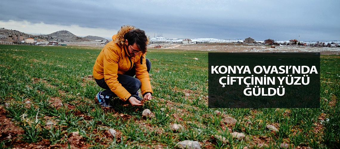 Konya Ovası’nda çiftçinin yüzü güldü