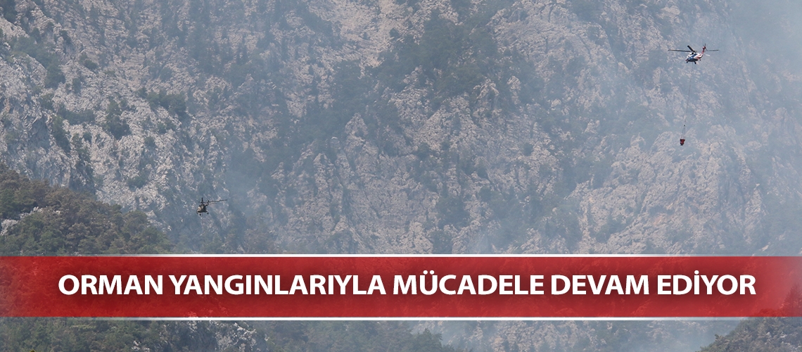 Orman yangınlarıyla mücadele devam ediyor