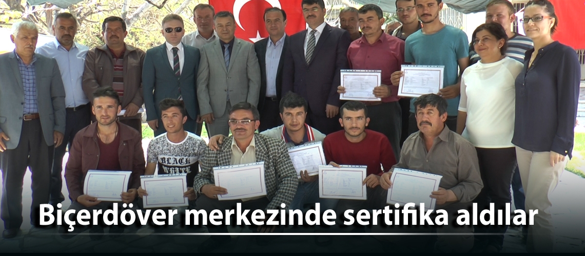 Sertifikalarını aldılar