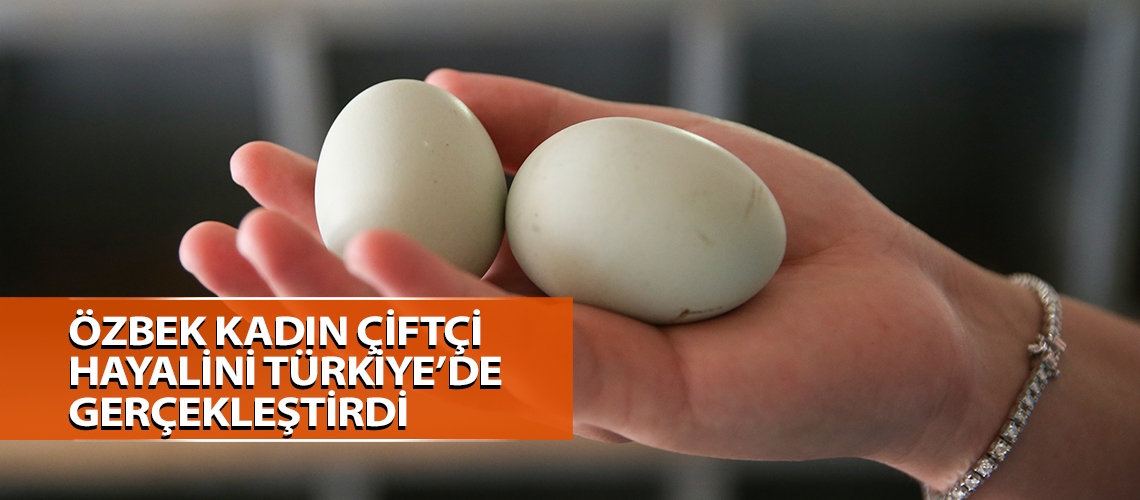 Özbek kadın çiftçi