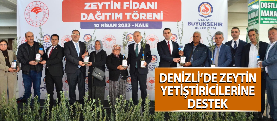 Denizli’de zeytin yetiştiricilerine destek